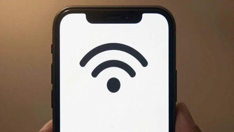 Teléfono móvil con señal cálida y suave