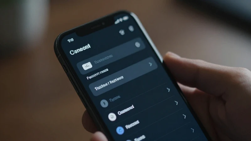 Smartphone muestra configuración con iluminación cinematográfica