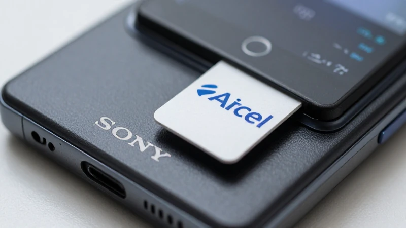 Foto detallada del móvil Sony con luz suave