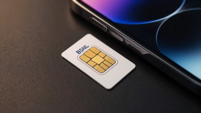 Teléfono iPhone con tarjeta SIM iluminado