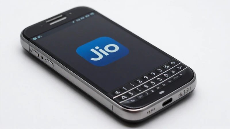 Teléfono BlackBerry brillante sobre fondo detallado
