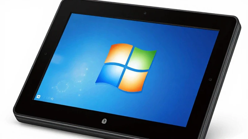 Pantalla brillante muestra dispositivo Windows Mobile