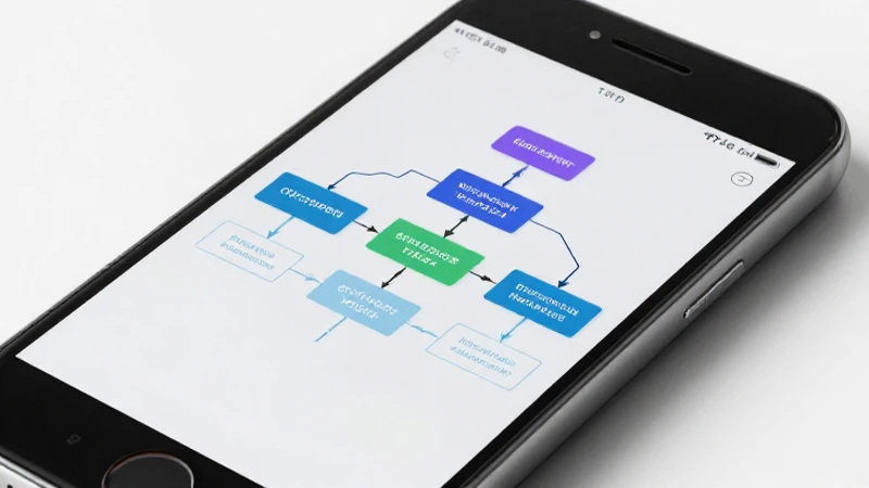 Smartphone Android con diagrama e iluminación suave