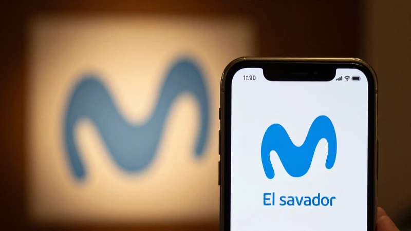 Primer plano de iPhone, fondo borroso con Movistar