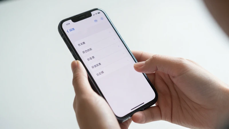 Imagen limpia del iPhone con ajustes suaves