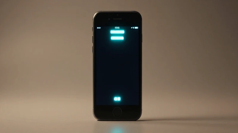 Imagen cinematográfica del iPhone SE con señal