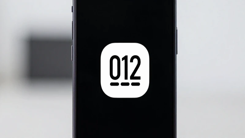 Smartphone Android con logotipo minimalista