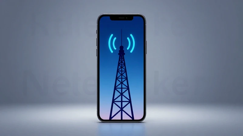 Teléfono muestra redes con luz suave