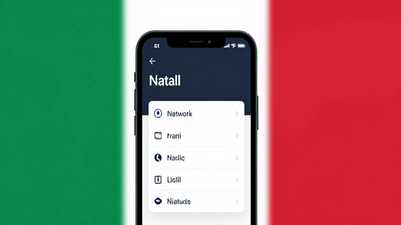 Configuración de APN para Poste Mobile en Italia: Guía Completa 5 Smartphone con ajustes, fondo italiano e iluminación