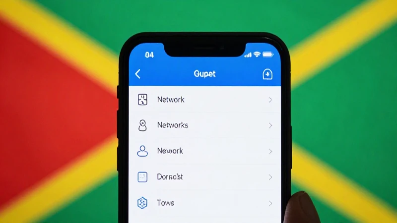 Smartphone muestra ajustes con fondo marfil