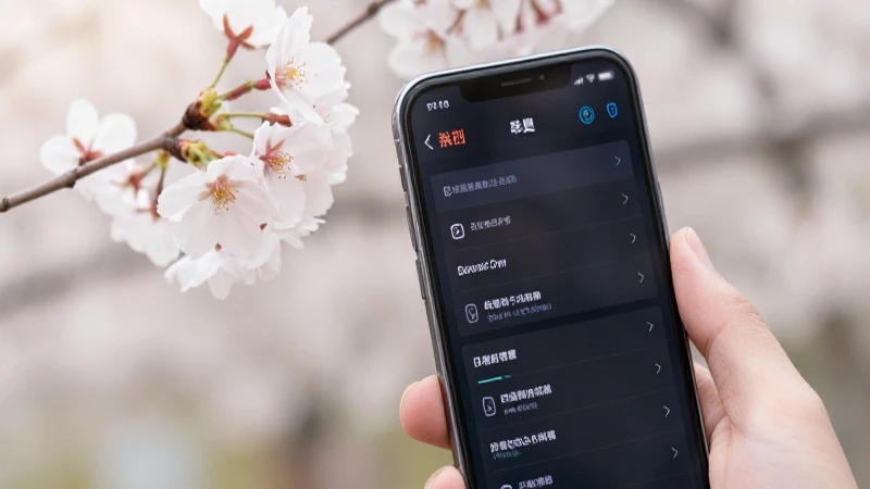 Smartphone con flores, luz suave y borrosa