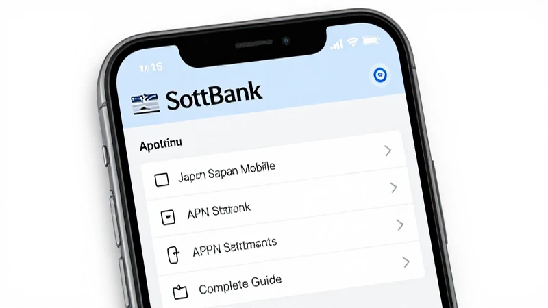Configura APN SoftBank para conexión móvil
