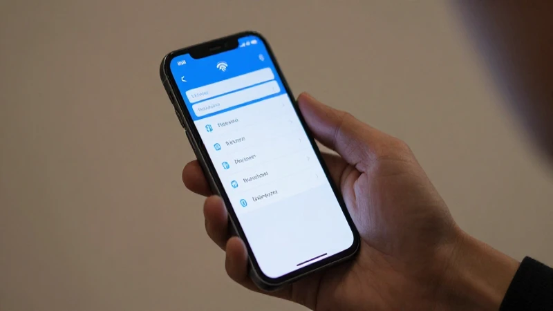 Teléfono muestra señal con luz suave