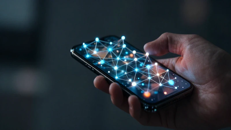 Teléfono inteligente bajo iluminación dramática