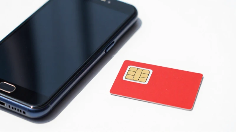 Smartphone Android con SIM de Airtel al sol