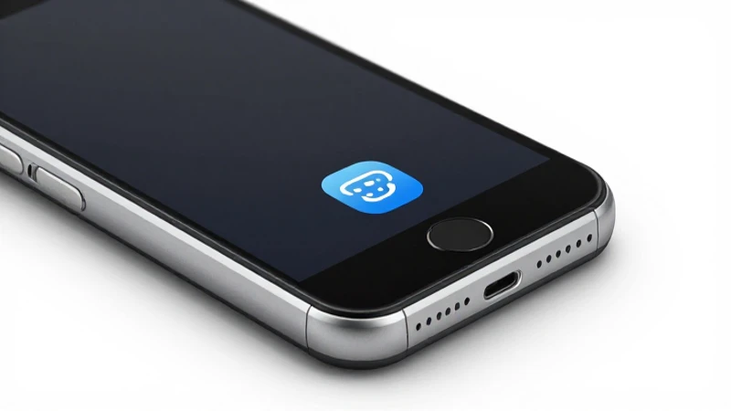 Smartphone iOS con luz suave y fondo limpio