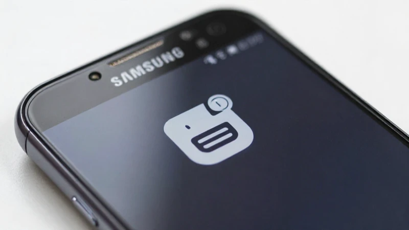 Primer plano de un Samsung en Ooredoo