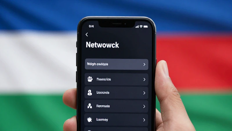 Teléfono muestra configuración y bandera de Lesoto
