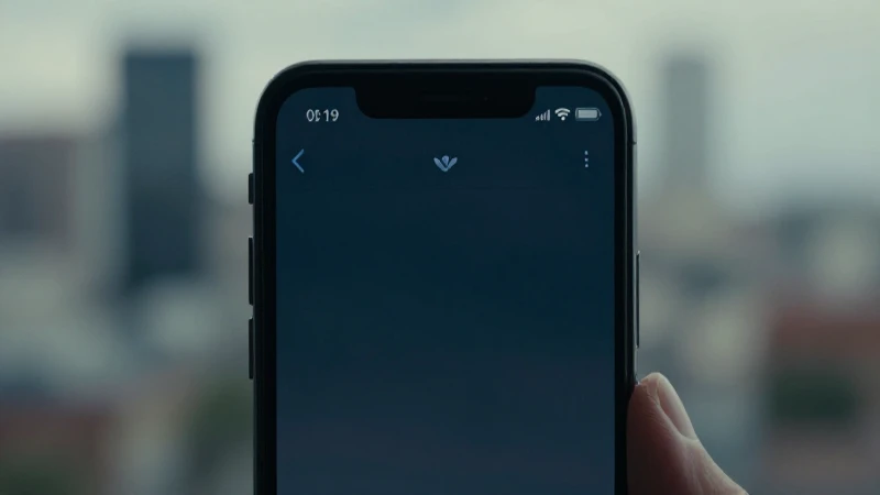 Smartphone muestra señal con fondo borroso
