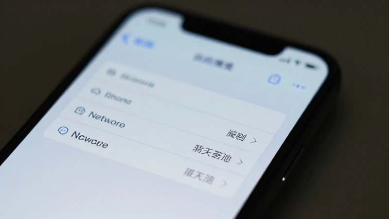 iPhone muestra ajustes con suave iluminación