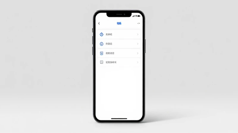 Teléfono inteligente muestra configuración y señal