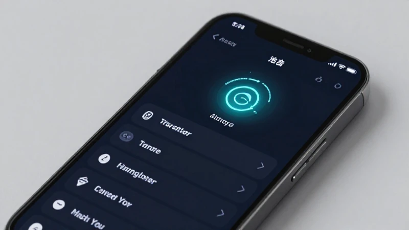 Teléfono muestra ajustes con icono brillante