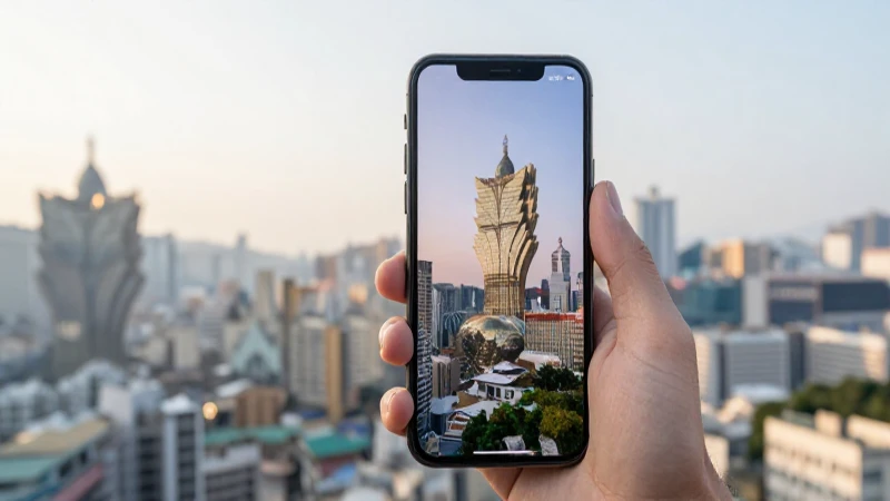 Apn Macau China Telecuadorom Macau APN: Guía Completa 5 Teléfono muestra señal con paisaje de Macao