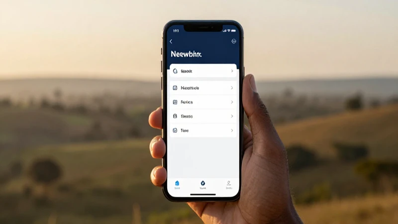 Smartphone muestra ajustes con paisaje malauí
