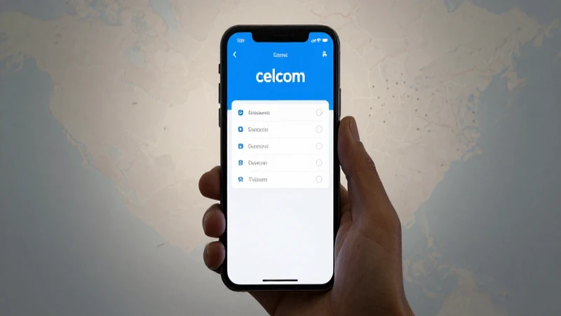 Teléfono muestra ajustes de red y mapa