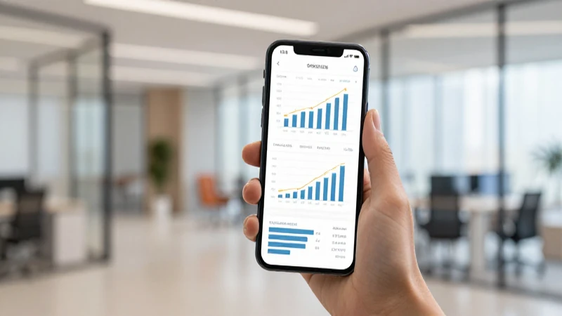 Comprehensión Total de APN Malaysia Digi Balance 6 Gráfico en smartphone, oficina desenfocada suavemente