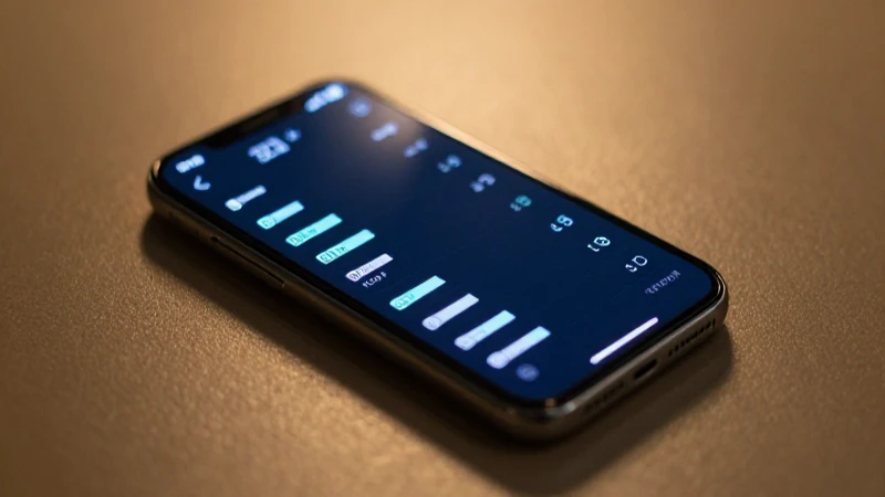 Smartphone muestra redes con luz cálida
