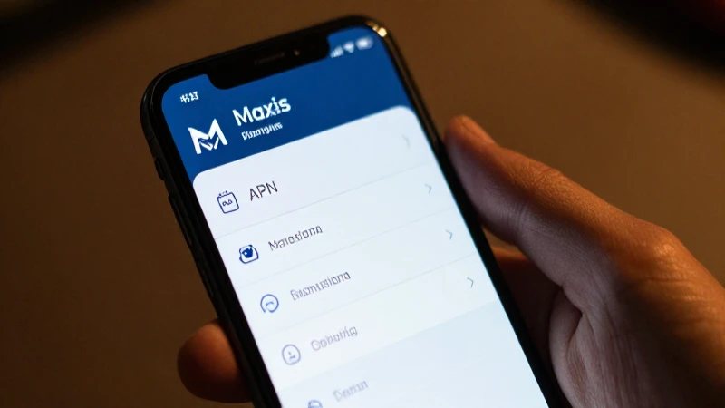 Configuración APN Maxis en Android visible