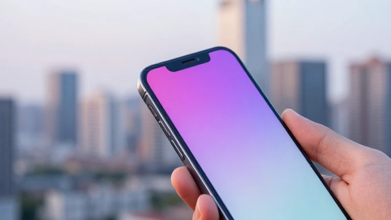 Un iPhone captura un paisaje moderno y suave