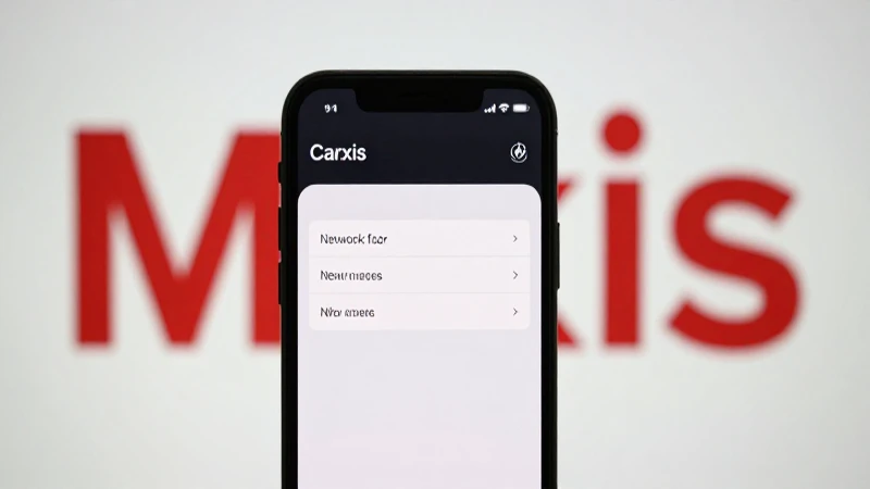 iPhone muestra configuración con fondo borroso