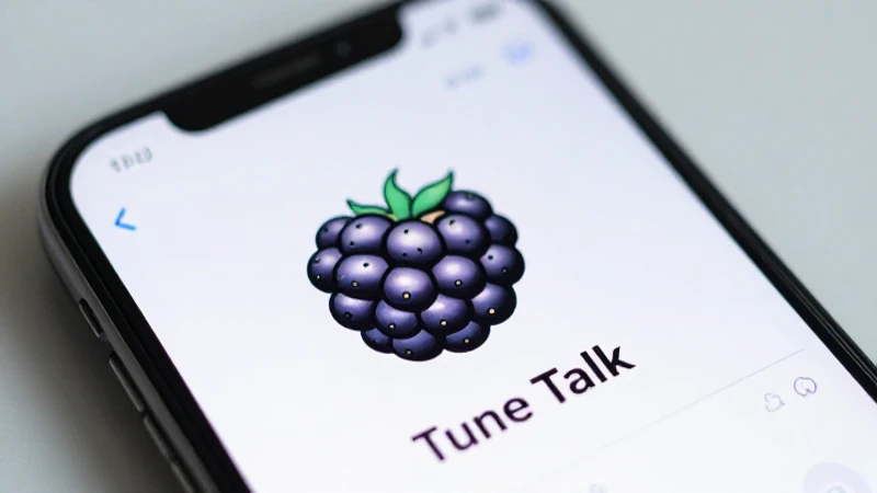 Guía Completa sobre APN Malaysia Tune Talk para Blackberry 4 Smartphone, red Tune Talk, luz suave, primer plano