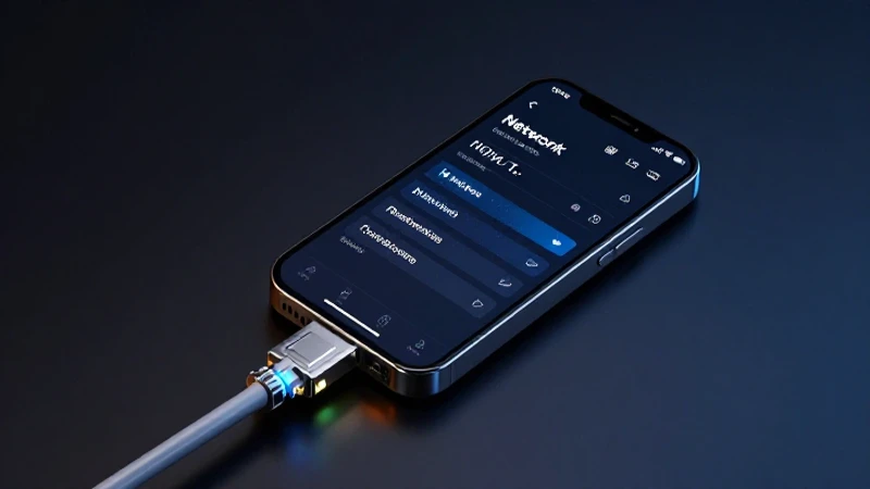 Smartphone, fibra óptica y luces dramáticas