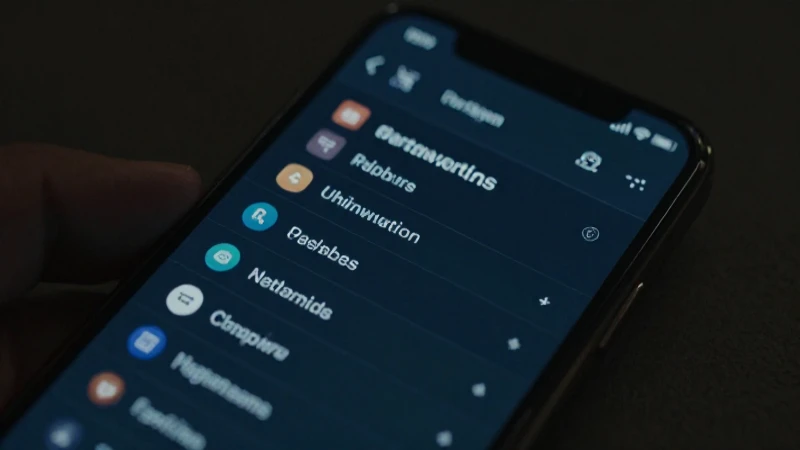 Smartphone muestra configuración de red a detalle