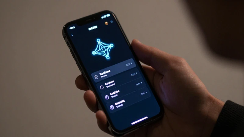 Teléfono muestra ajustes con icono brillante
