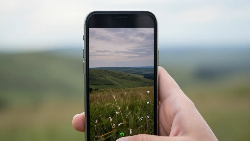 Smartphone destaca paisajes moldavos borrosos