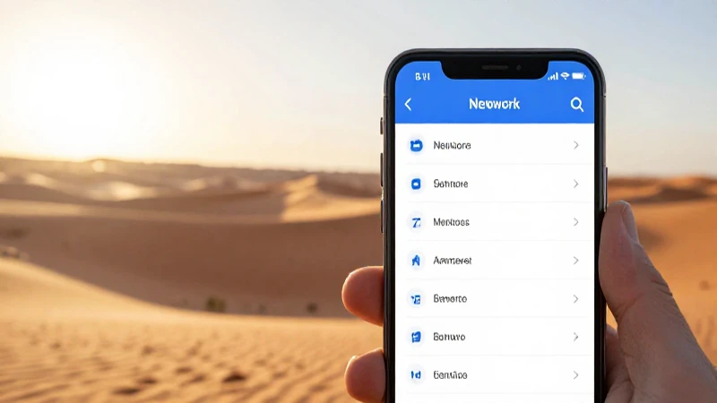 Teléfono con ajustes, desierto dorado al fondo