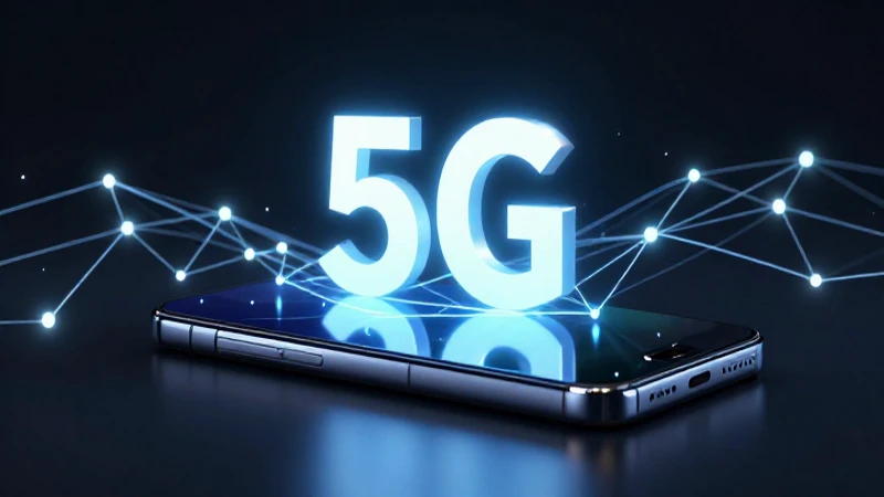 Conexión 5G brillante en estudio