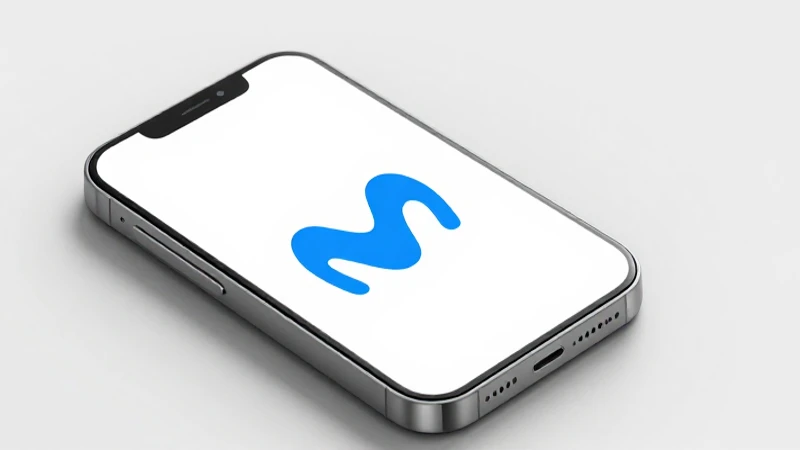 Foco suave en iPhone y logo 5G
