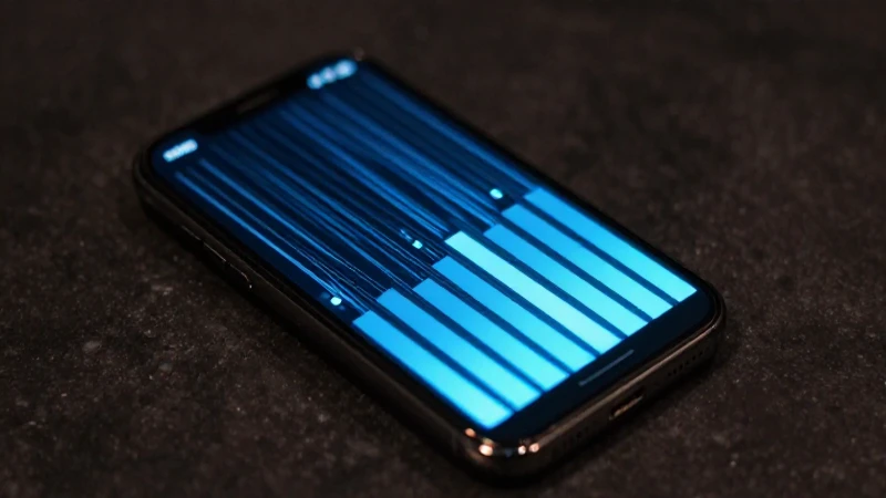 Pantalla muestra señal con datos futuristas