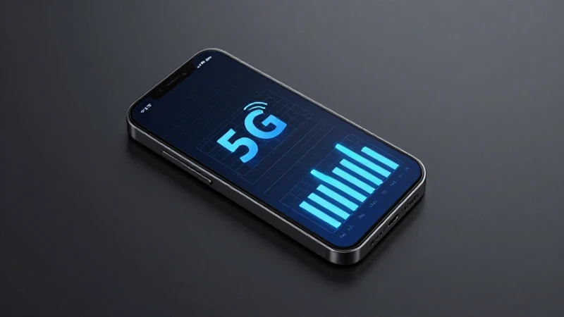 Señal 5G, móvil y estudio limpio