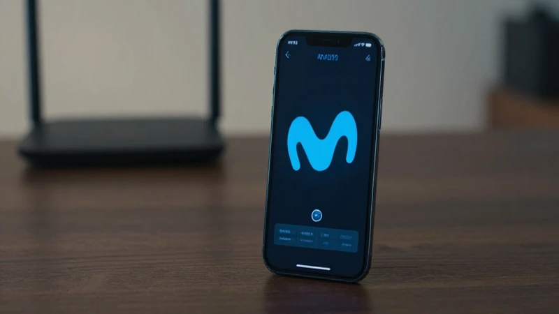 Smartphone y router con luz cinematográfica