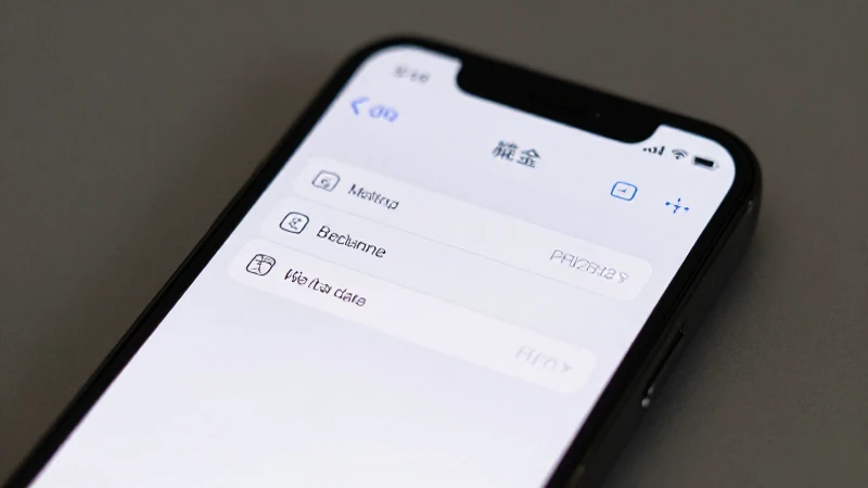 Pantalla iPhone, menú ajustes, enfoque suave