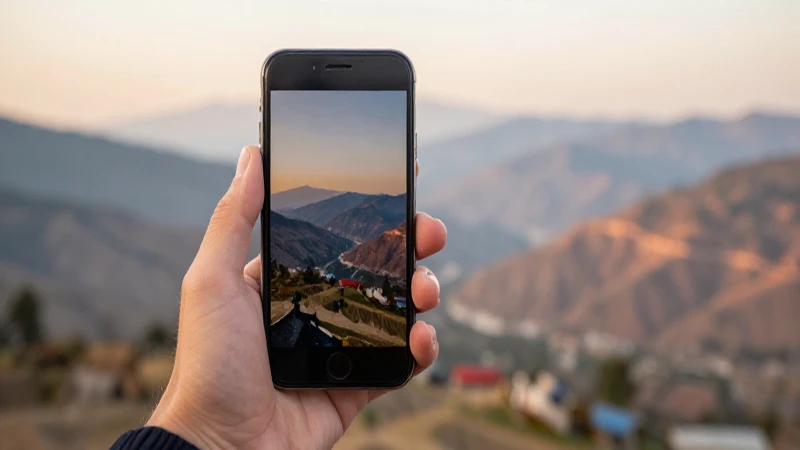 Nepal visto a través de un iPhone