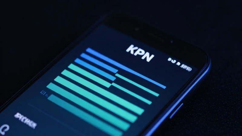 Smartphone Android, señal KPN, iluminación oscura