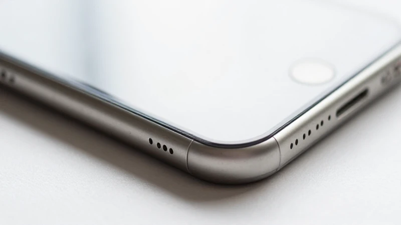Primer plano suave de un iPhone