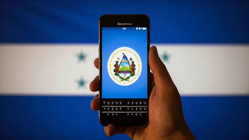 Configuración de APN Nicaragua Claro para BlackBerry 4 Teléfono BlackBerry, bandera nicaragüense, iluminación cálida